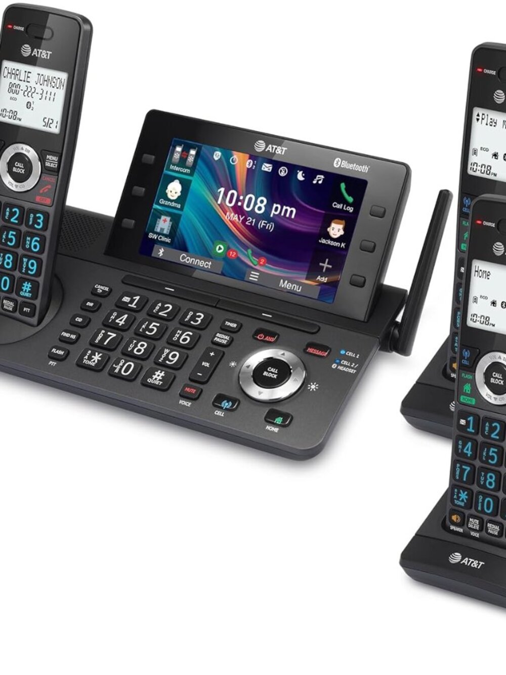 AT&T 5-Handset DECT 6.0 Cordless Phone with Answering Machine, DLP73590